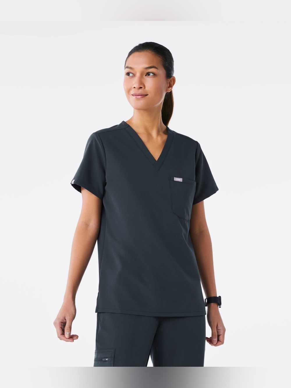 FIGS Navy Blue Scrub Set - V-Neck Top & Drawstring Pants
M top S pants
